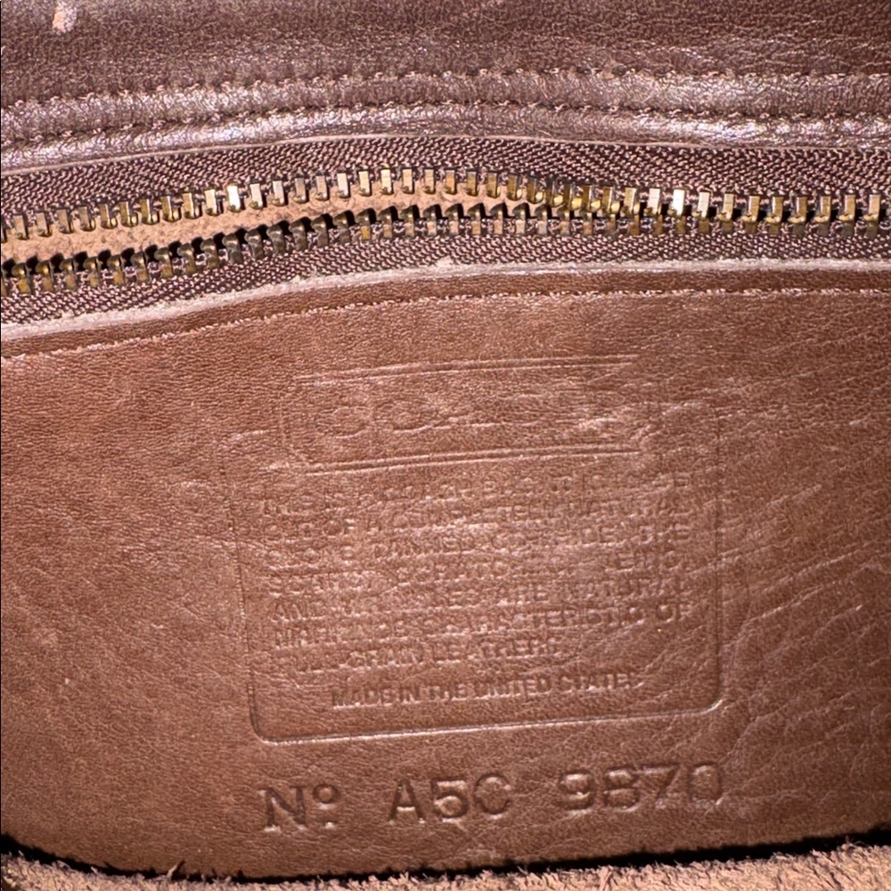 Vintage Coach Court Brown Satchel Bag 9870 - Picture 15 of 15